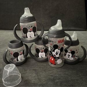 Nuk Mickey Mouse Baby Sippy Cups Set 5 ounce and 10 ounce